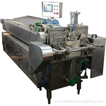 Canned production line for tuna processing fish canning